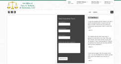 Desktop Screenshot of garyrobertslaw.com